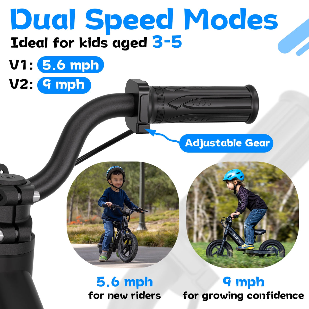 Hiboy Kids Electric Balance Bike With Adjustable Seat