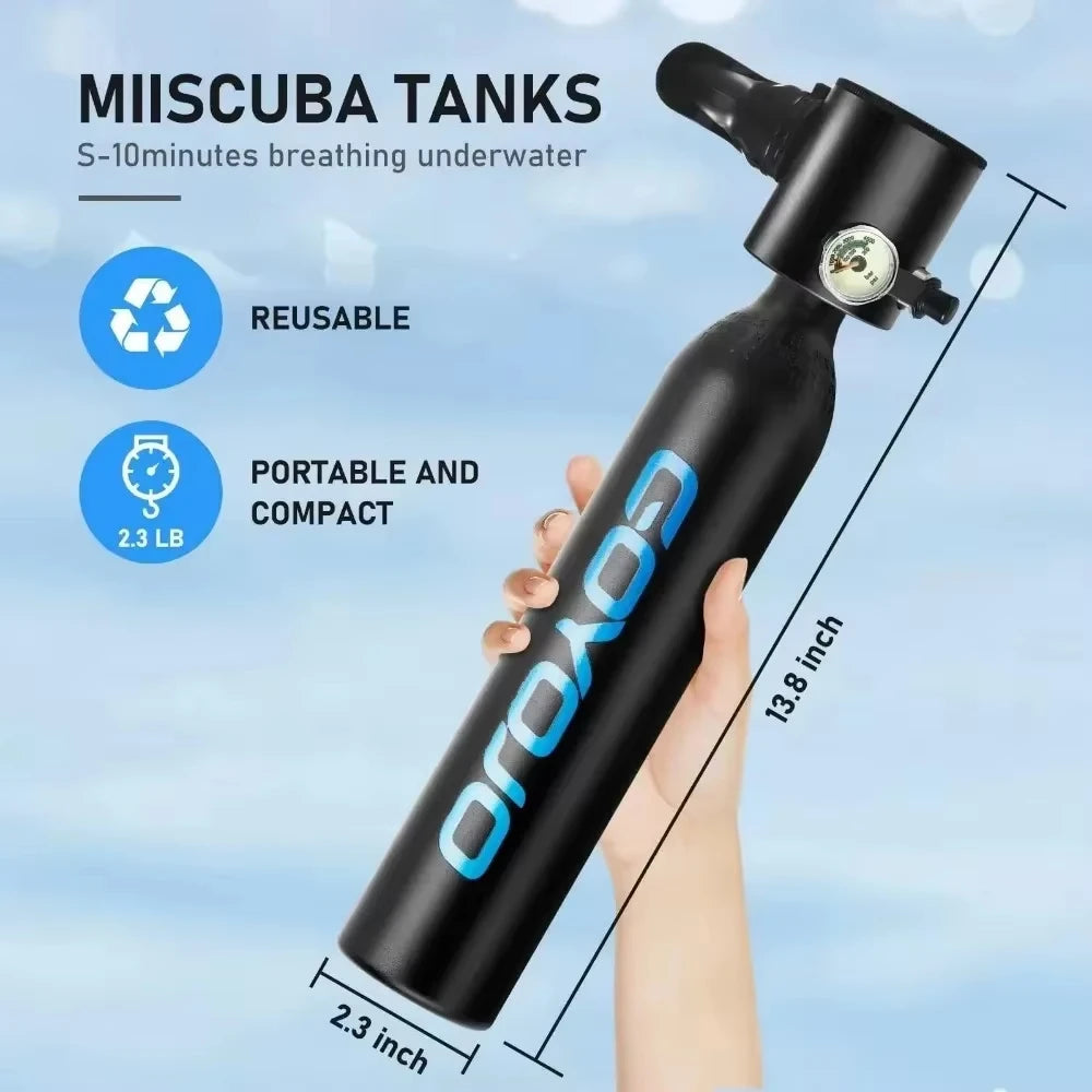 GOYOJO Portable Scuba Tank Kit With Pump For Diving
