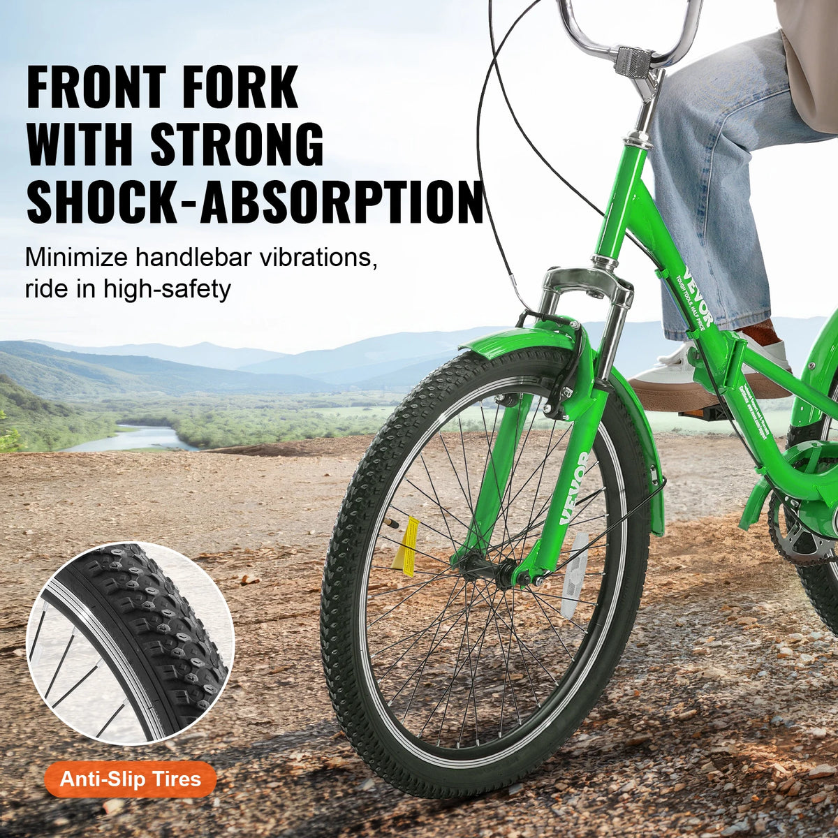 SucceBuy 20/24/26-Inch Folding Adult Tricycle Carbon Steel 3 Wheel Cruiser Shopping Picnic Foldable For Women Men Seniors