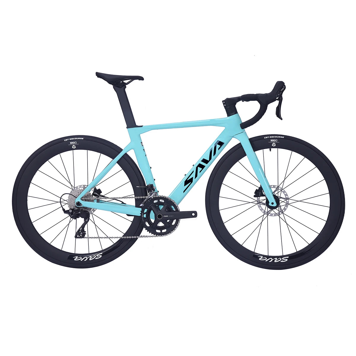 SAVA NEW A7L Carbon Road Bike, Adult Racing Bike, Equipped With Shimano 105 R7100, 24-Speed Hydraulic Brakes