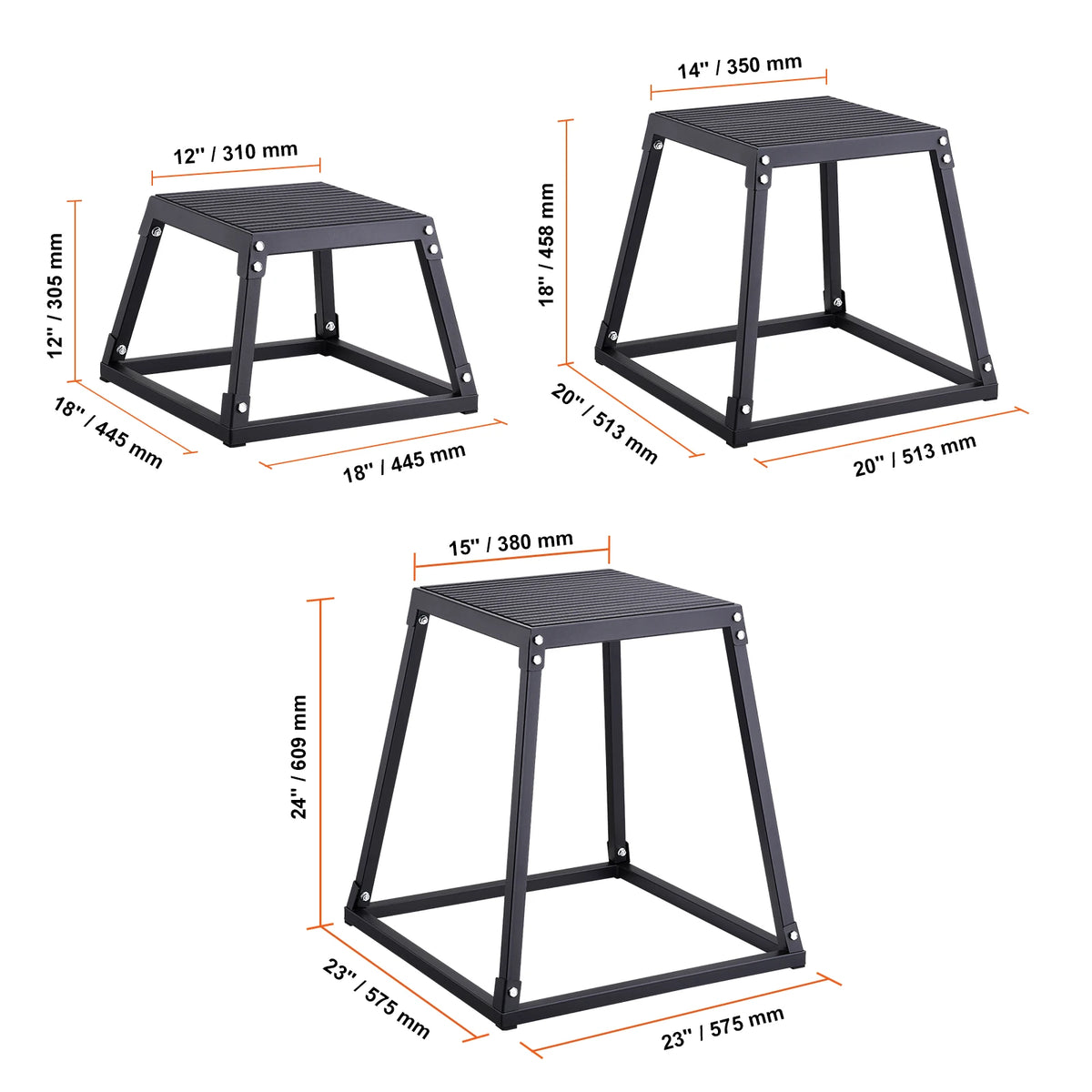 SucceBuy Anti Slip Plyometric Jump Box for Fitness Training