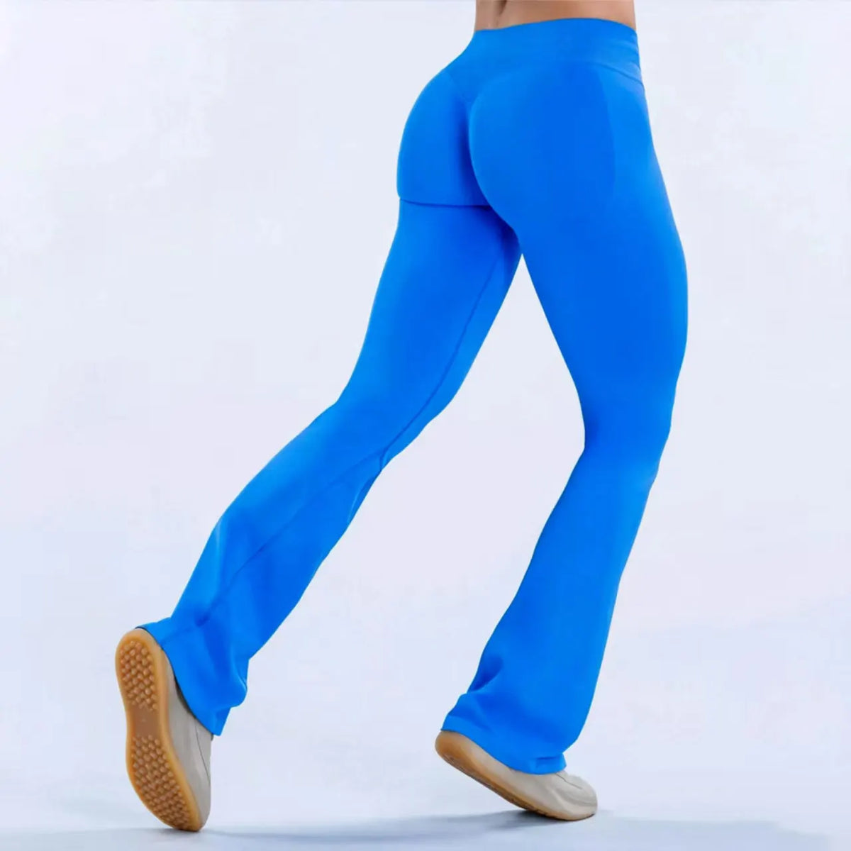 NCLAGEN Women's Seamless Flared Yoga Leggings for Workouts