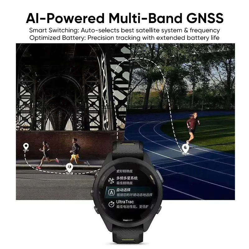 Garmin Forerunner 265 GPS AMOLED Smartwatch With Training Metrics