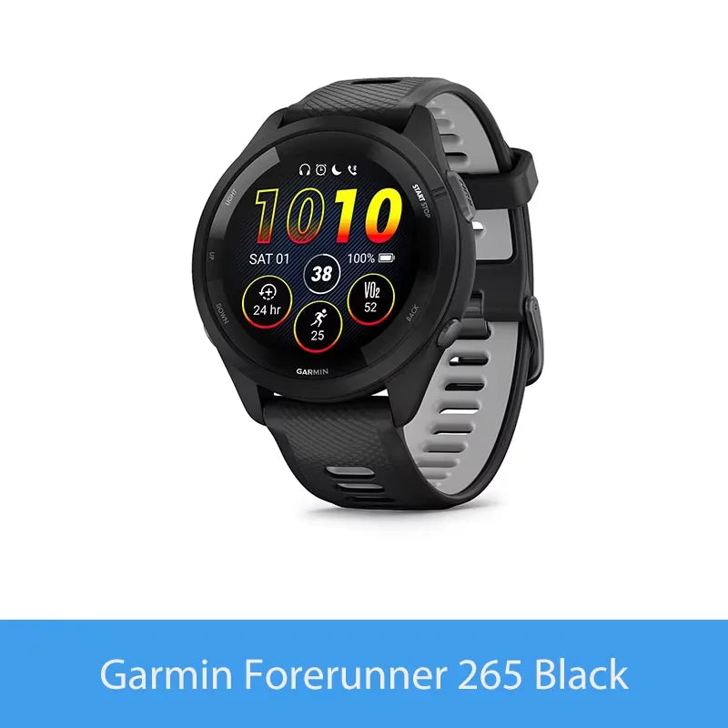 Garmin Forerunner 265 GPS AMOLED Smartwatch With Training Metrics