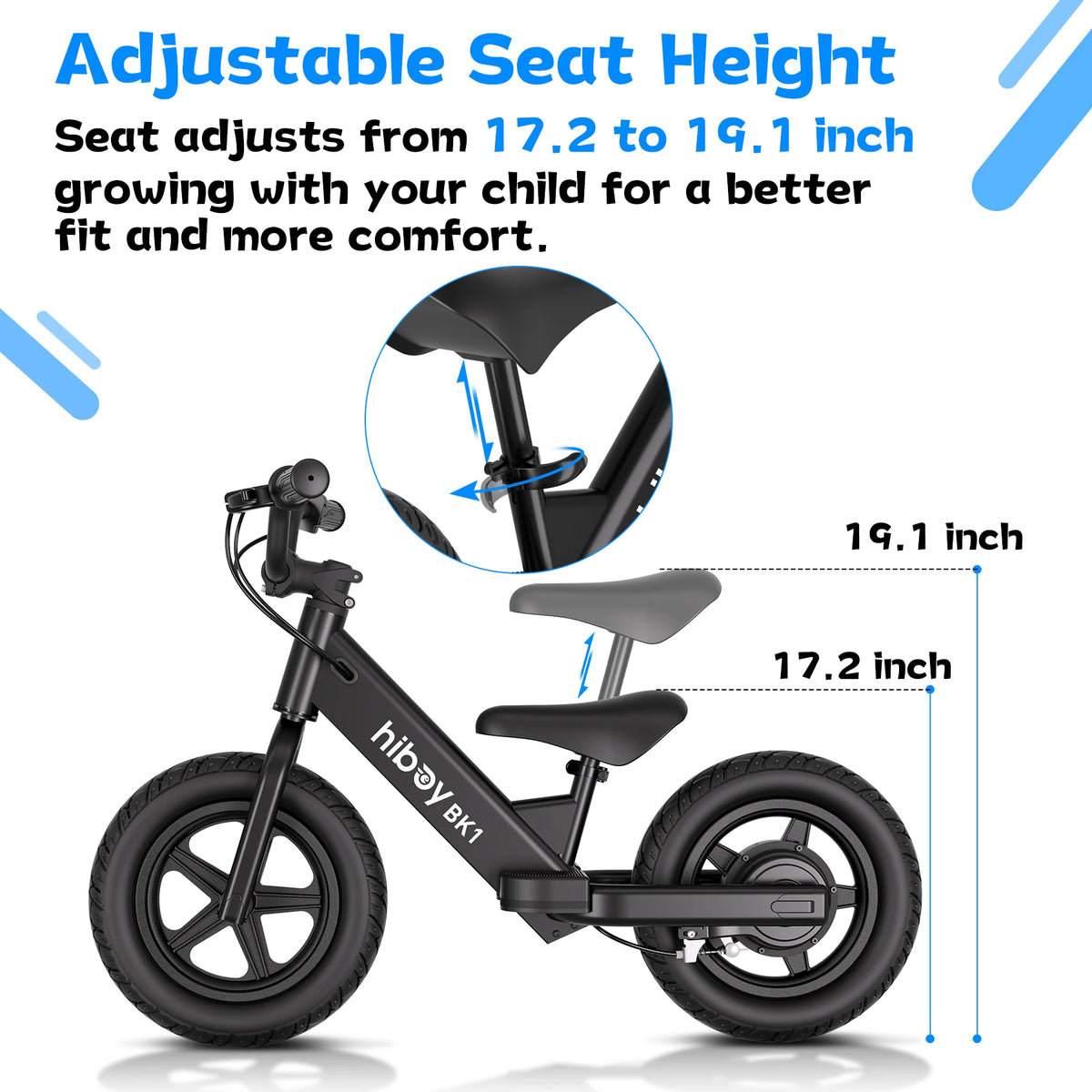 Hiboy Kids Electric Balance Bike With Adjustable Seat