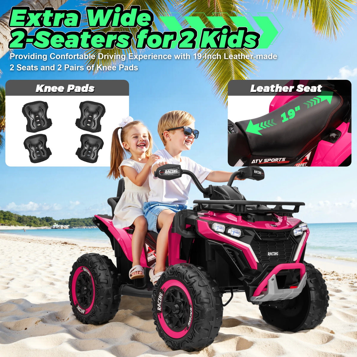 JOYRACER Electric Kids Ride On ATV With Remote Control