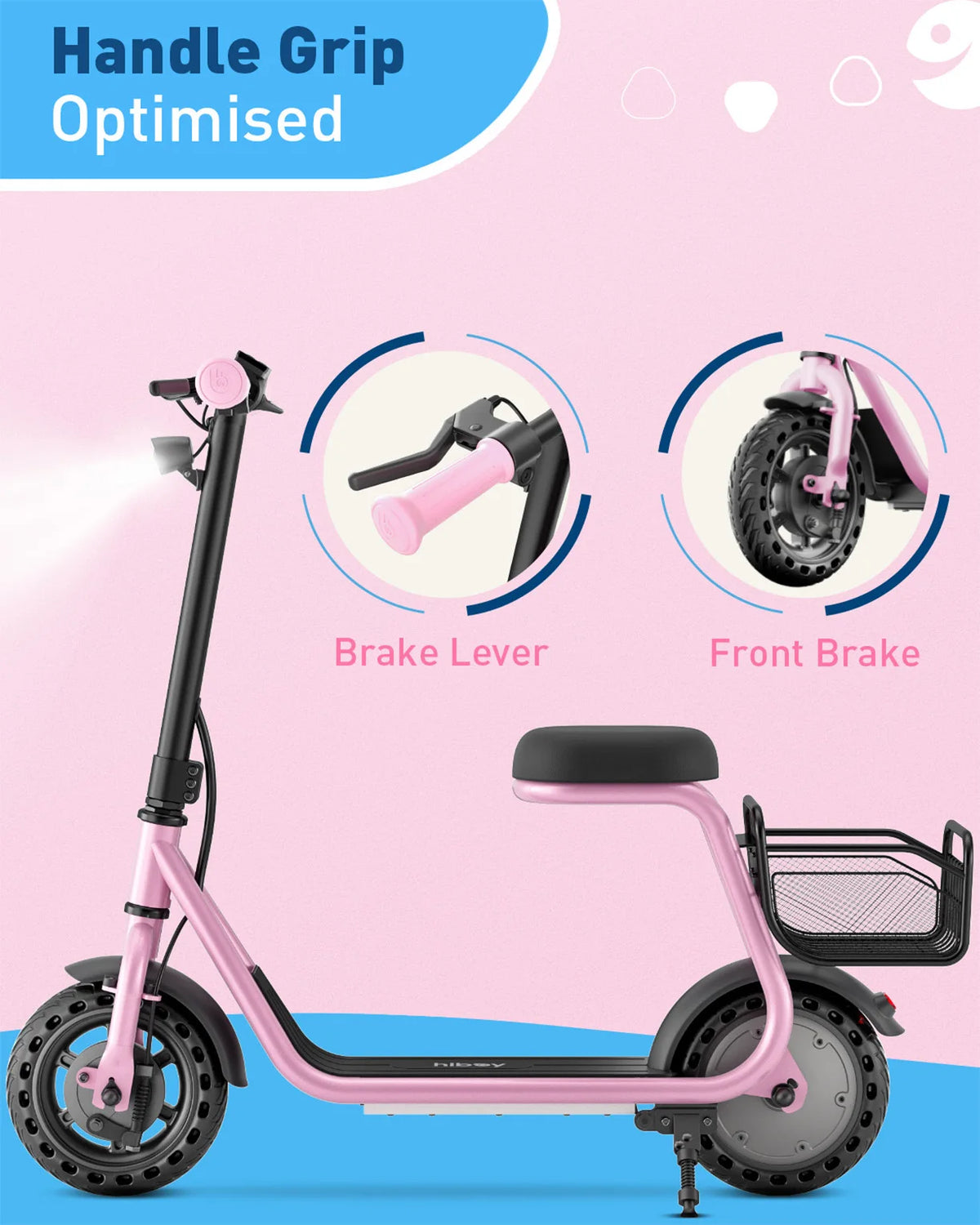 HIBOY Q2 Lite Kids Electric Scooter With Seat
