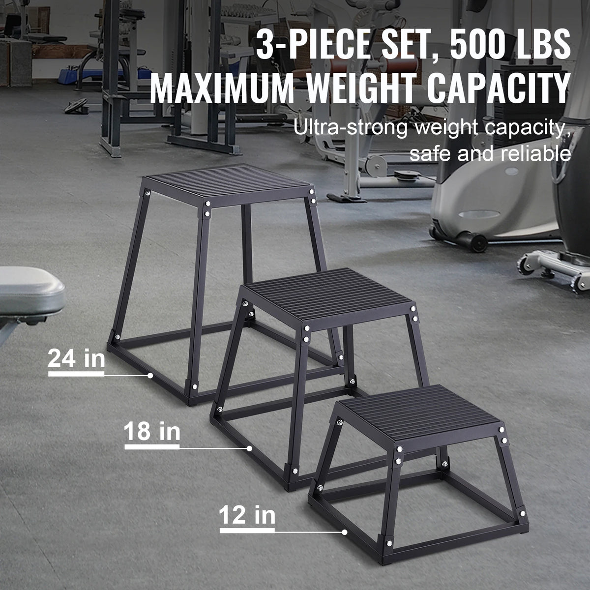SucceBuy Anti Slip Plyometric Jump Box for Fitness Training