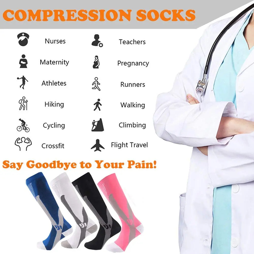 BROTHOCK Athletic Compression Socks for Nursing and Sports