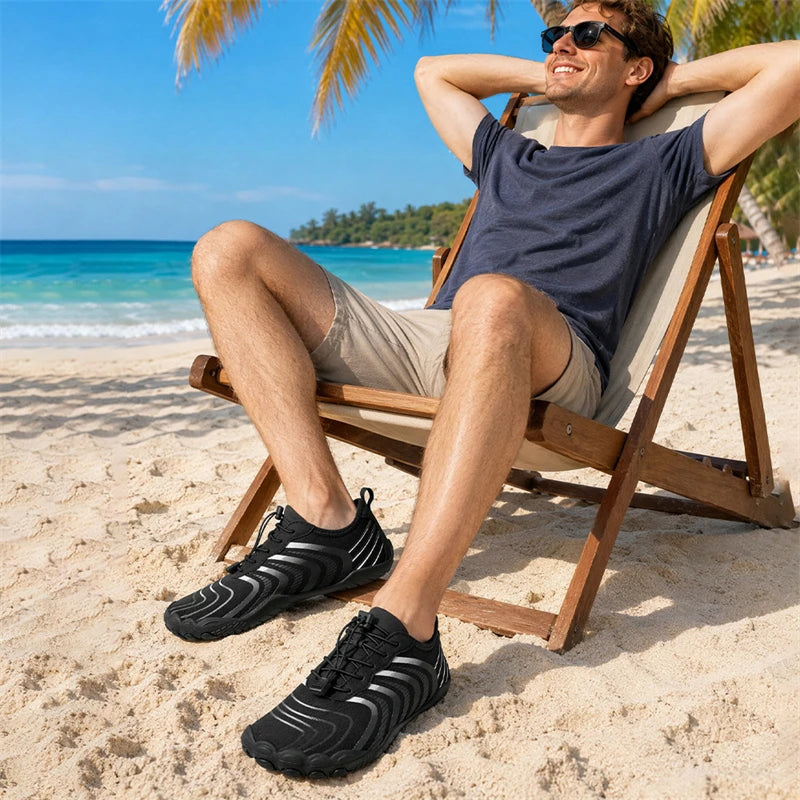 Men's Quick Dry Barefoot Water Shoes for Swimming and Beach