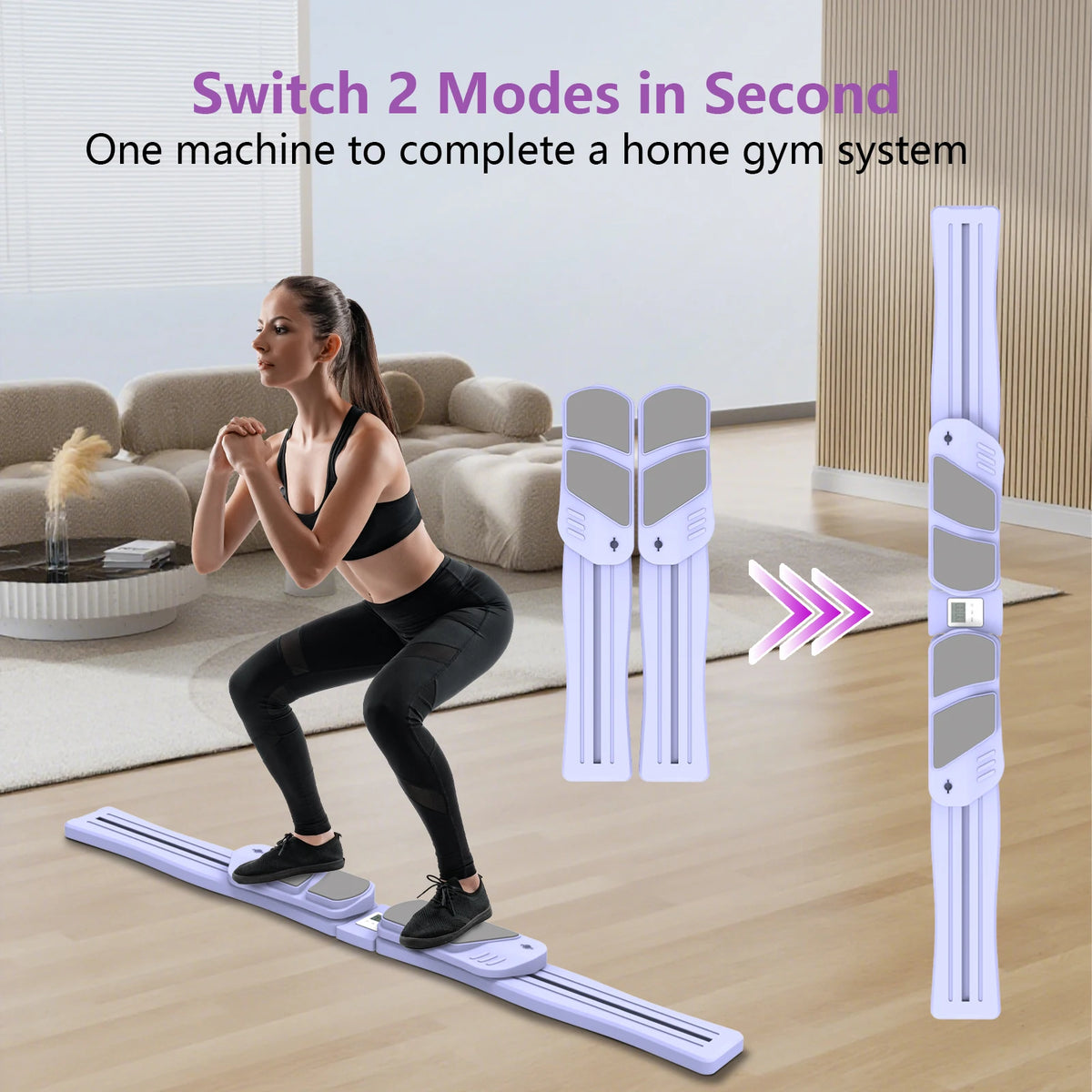 WSUEL Multifunctional Pilates Reformer Board for Home Workouts