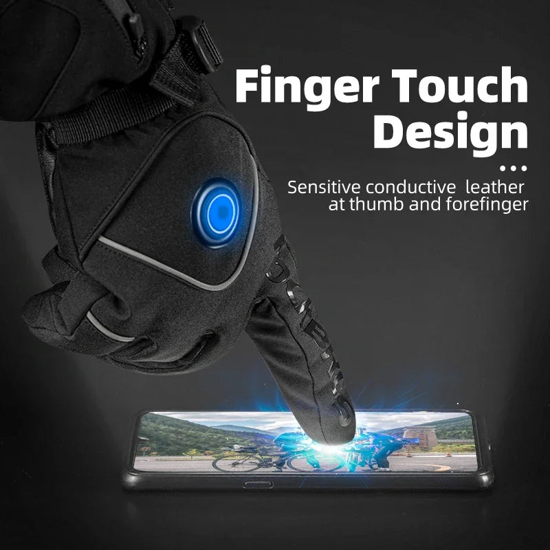 ROCKBROS Rechargeable Heated Waterproof Touchscreen Gloves