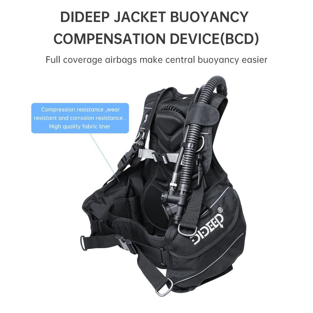 DIDEEP Scuba Diving Buoyancy Control Device BCD