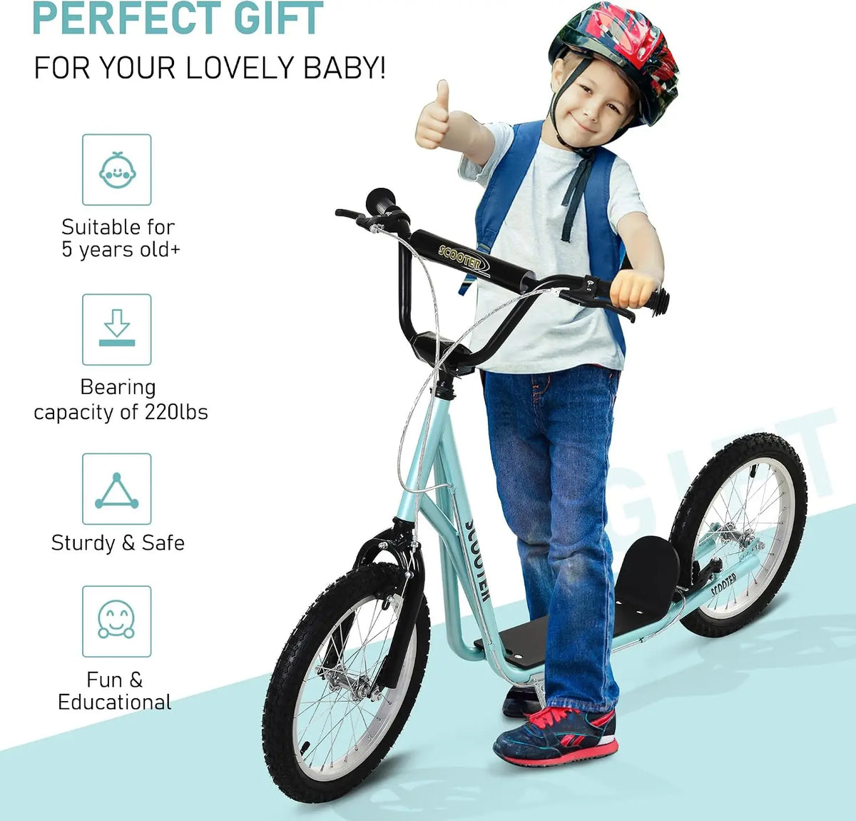 Adjustable Handlebar Kids Scooter for Young Riders