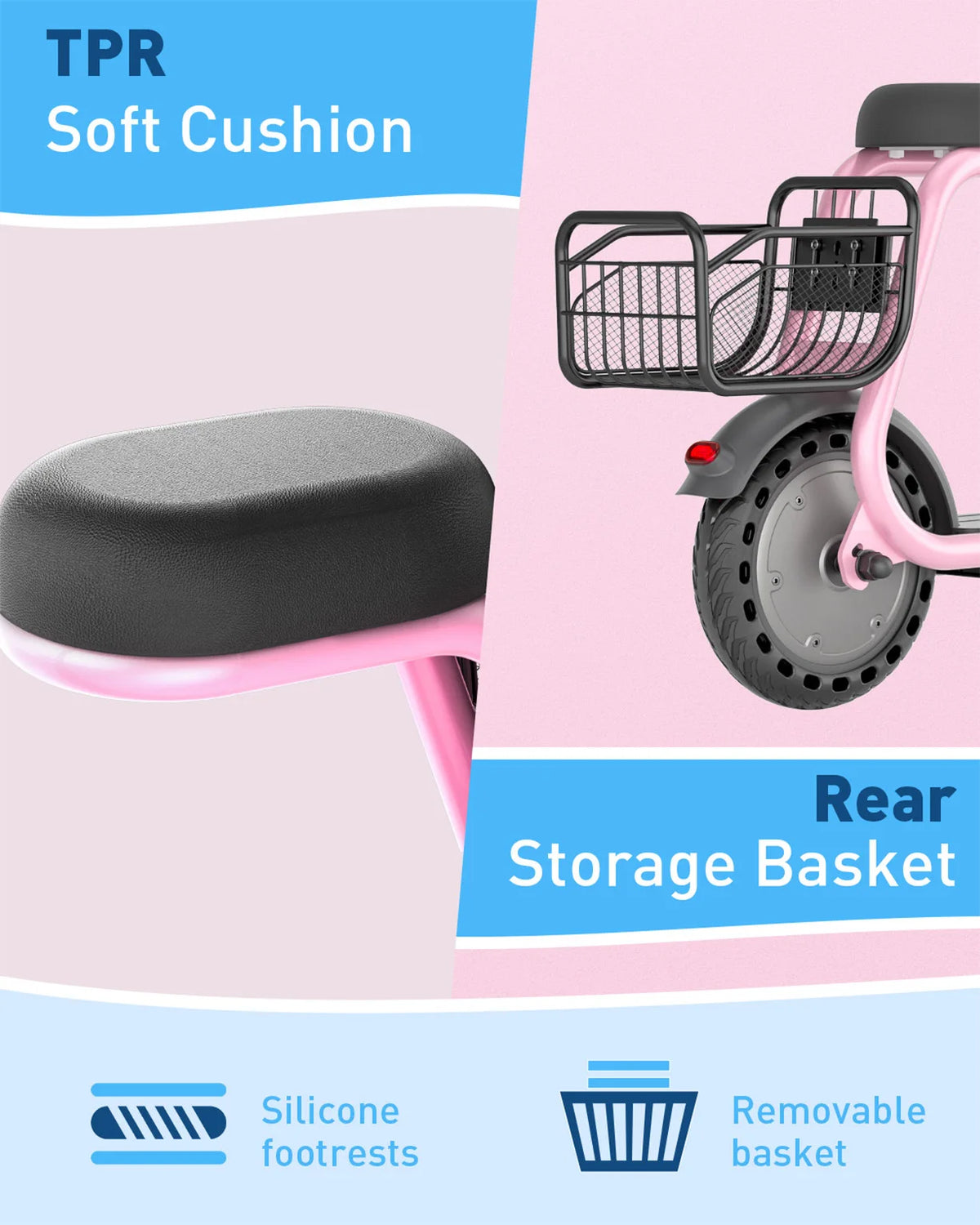 HIBOY Q2 Lite Kids Electric Scooter With Seat