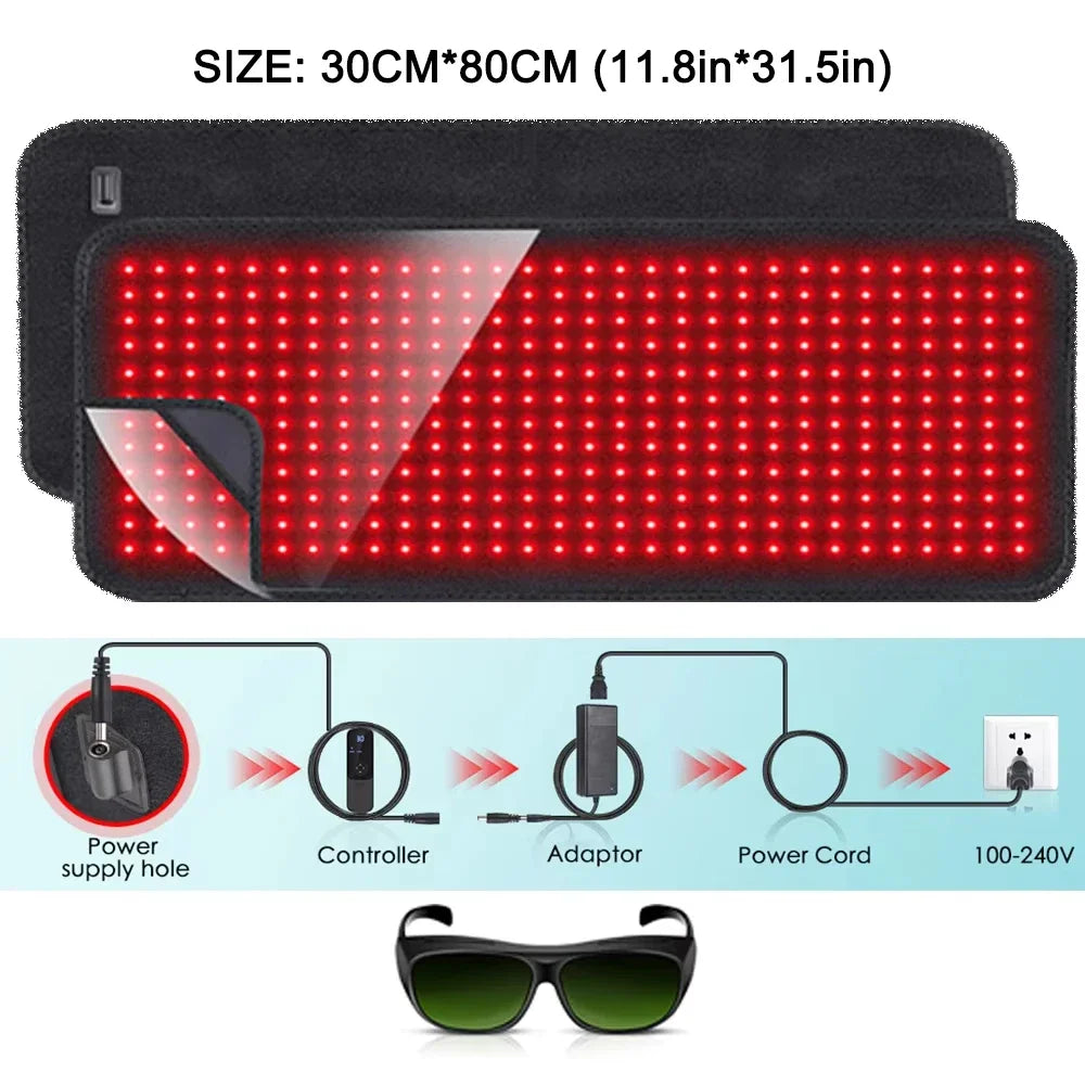 Astarexin Red Light Therapy Heating Pad for Pain Relief