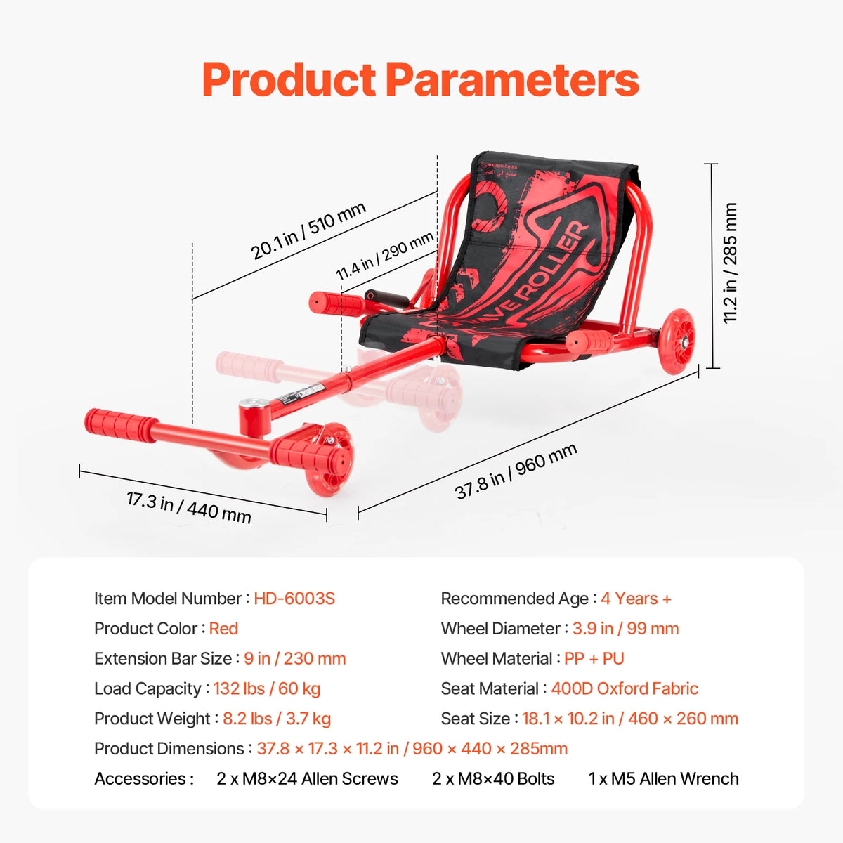 SucceBuy Side Swing Ride On Drifting Scooter