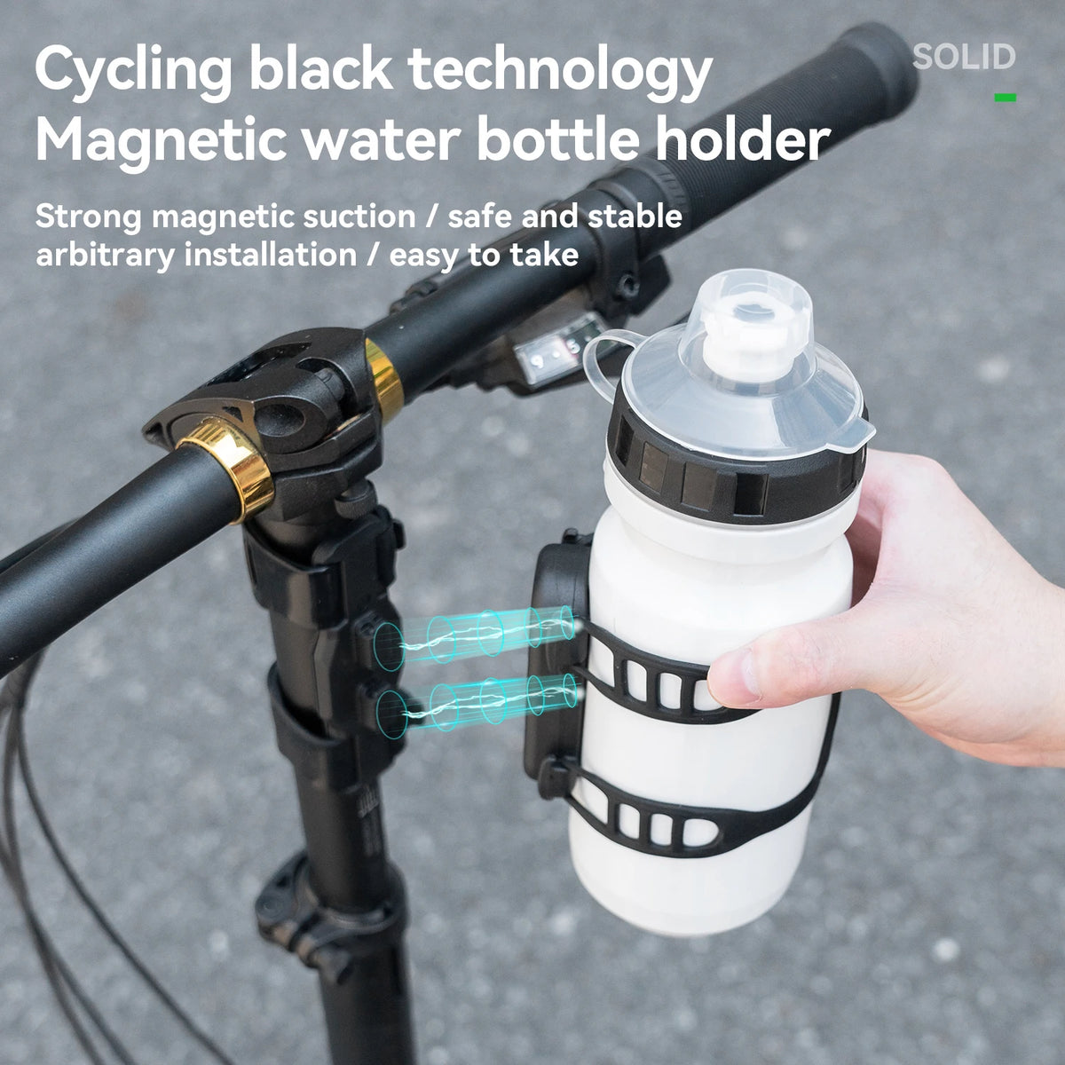 ROCKBROS Magnetic Bicycle Bottle Cage Quick Assembly Holder