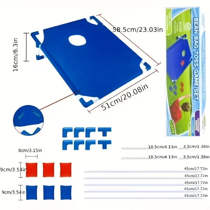 Portable Bean Bag Toss Game Set for Outdoor Fun
