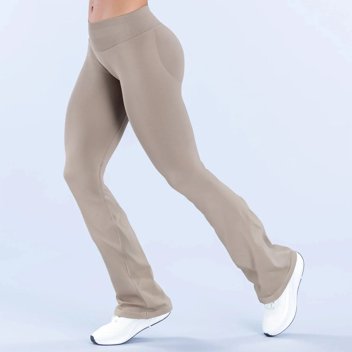 NCLAGEN Women's Seamless Flared Yoga Leggings for Workouts