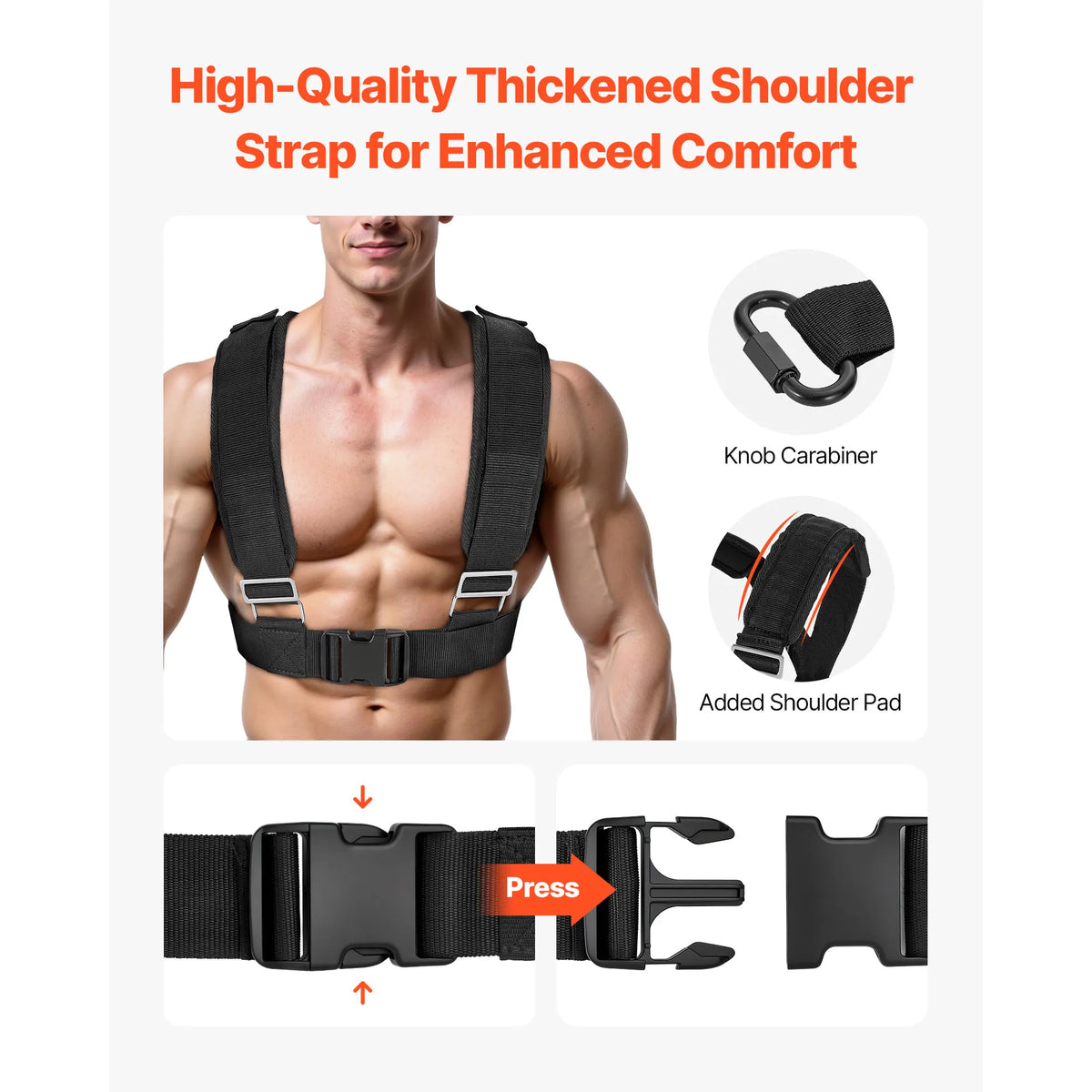 SucceBuy Weight Sled Steel Power Sled Fitness Training Sleds Workout Equipment with Handle Compatible with 1/2 in Weight Plates