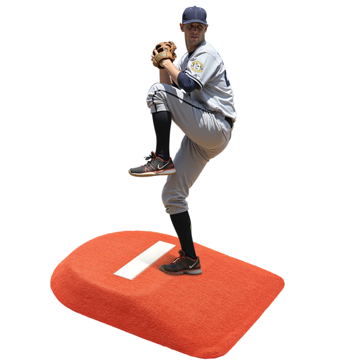 SucceBuy Pitching Mound Baseball Game Mound 42in Pitching Practice Equipment One-Piece Softball Pitching Aids with Antifade Turf