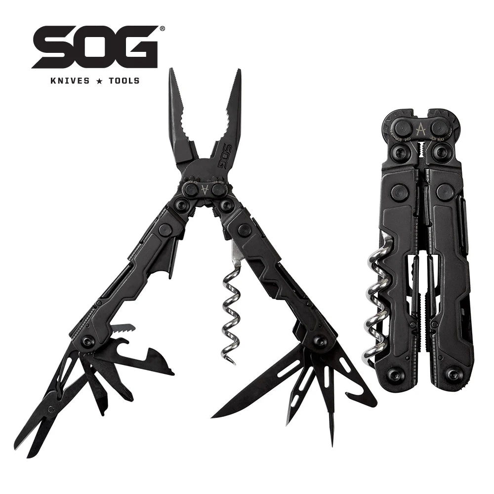 SOG PowerLitre Compact 19 Function Multitool With Corkscrew