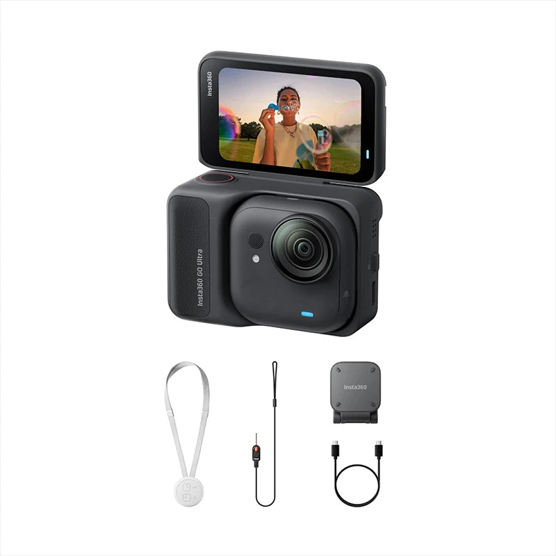 Insta360 GO Ultra Vlog Camera 1/1.28" Sensor The 4K60fps video is crisp and smooth, and the camera only weighs 53g
