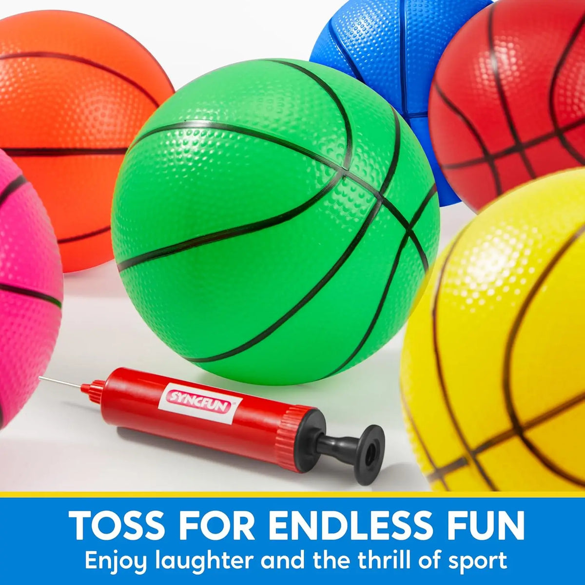 Joyfy Mini Basketball Toys for Kids and Hoop Play