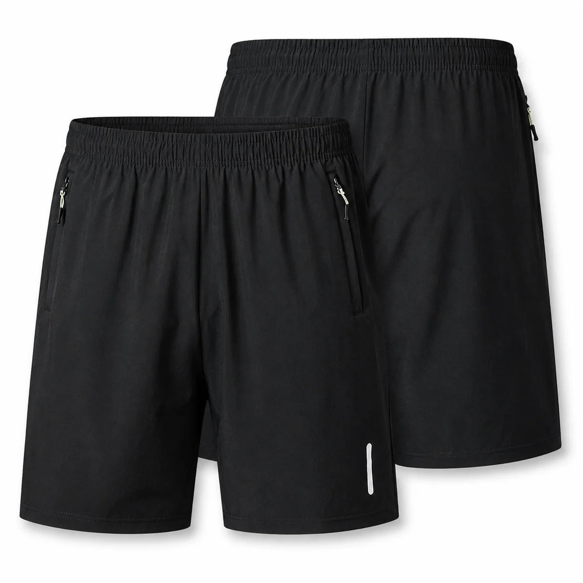 Quick Dry Running Shorts With Zipper Pockets For Men