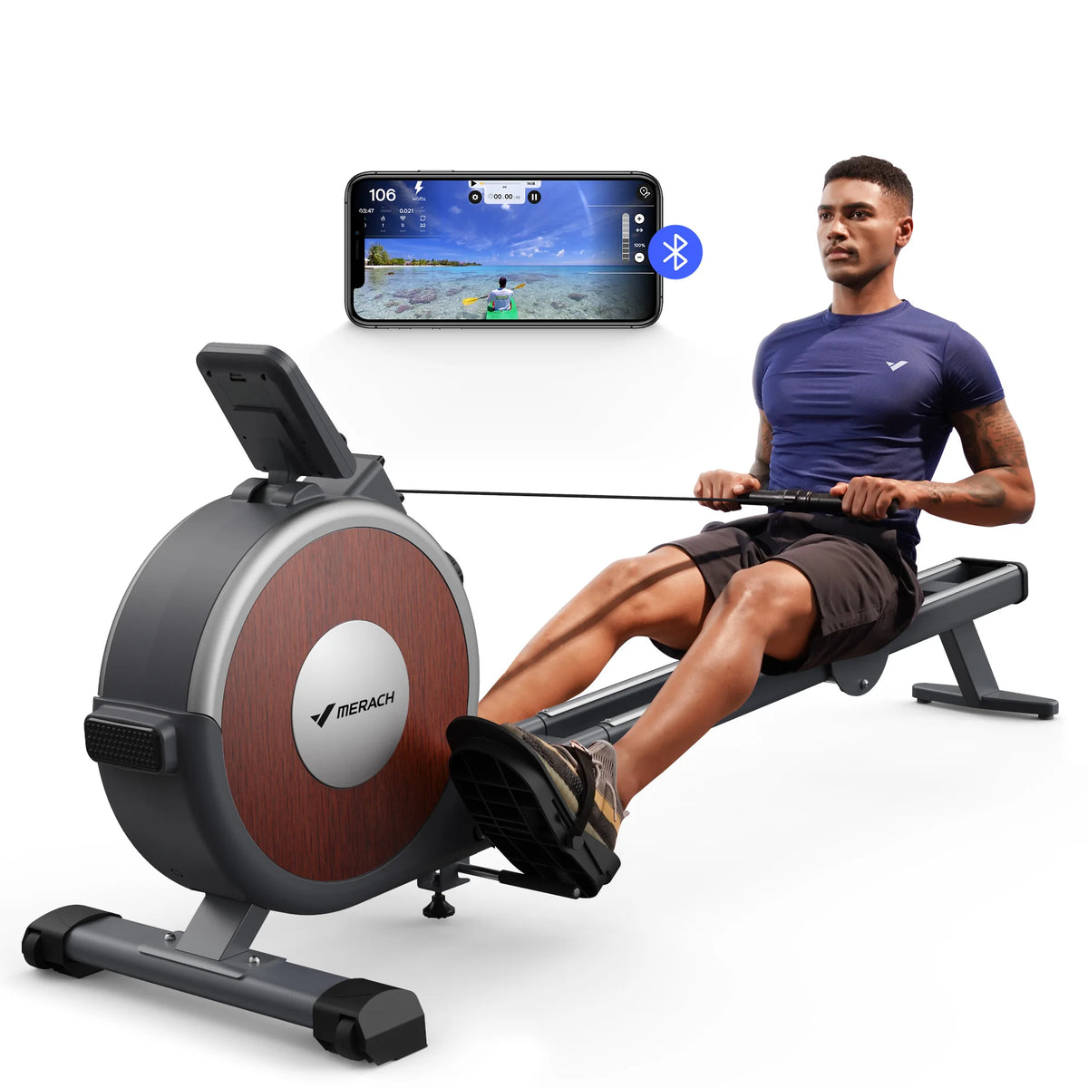 MERACH Magnetic Rowing Machine With Quiet Resistance