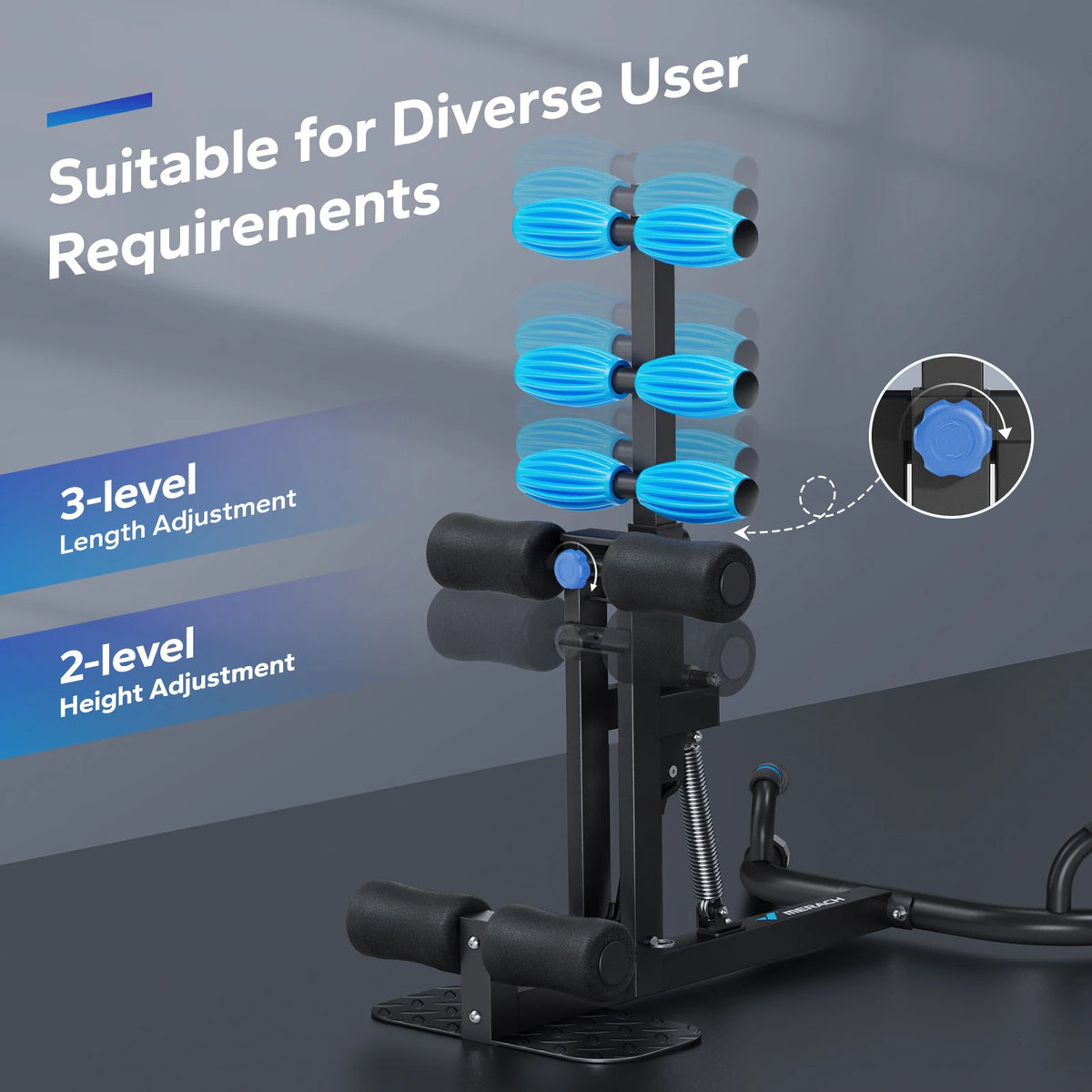MERACH Adjustable Squat Trainer for Core and Leg Workouts