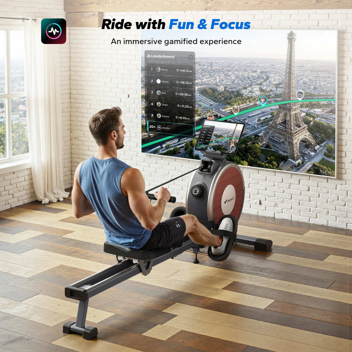 MERACH Magnetic Rowing Machine With Quiet Resistance