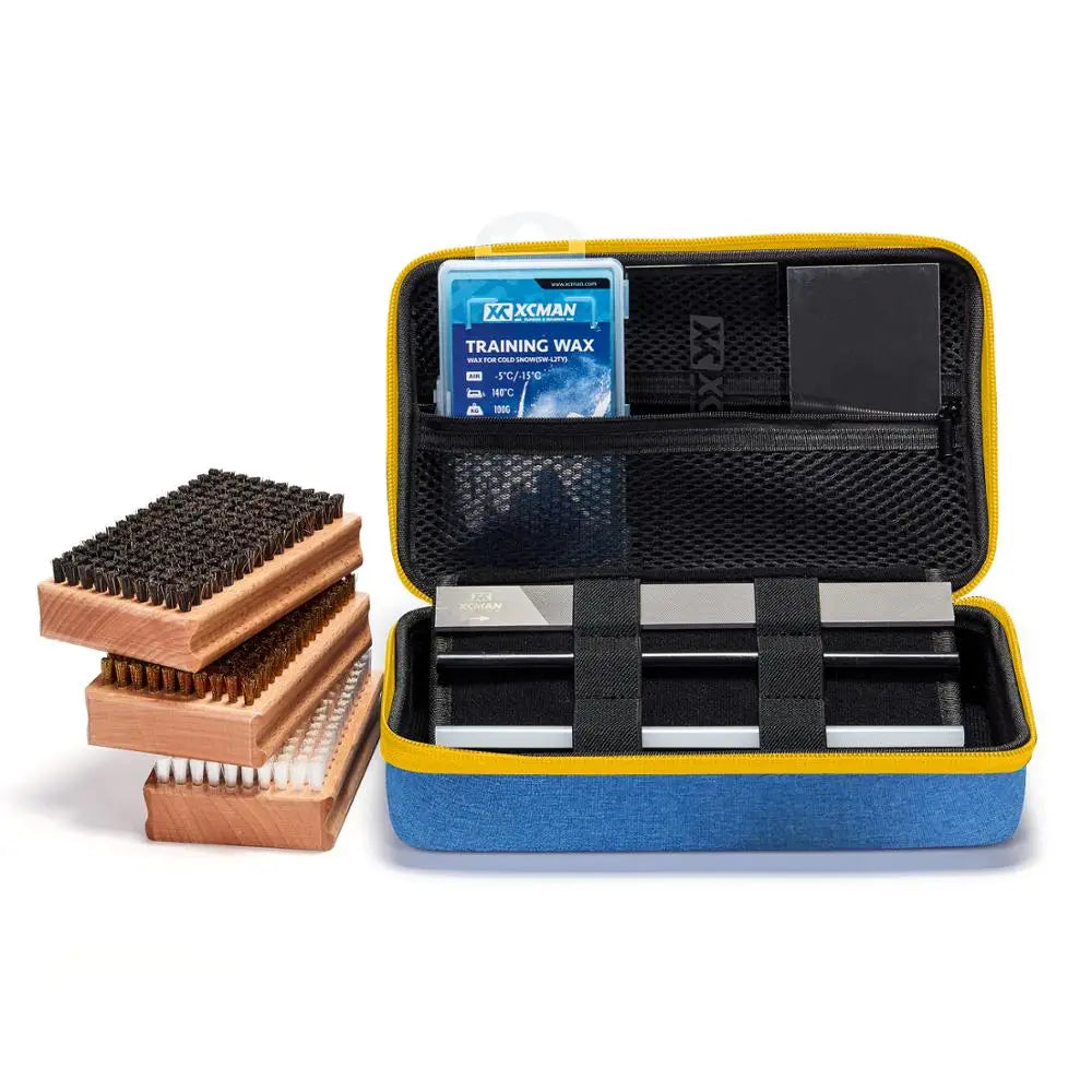 XCMAN Ski Snowboard Waxing And Tuning Brush Kit