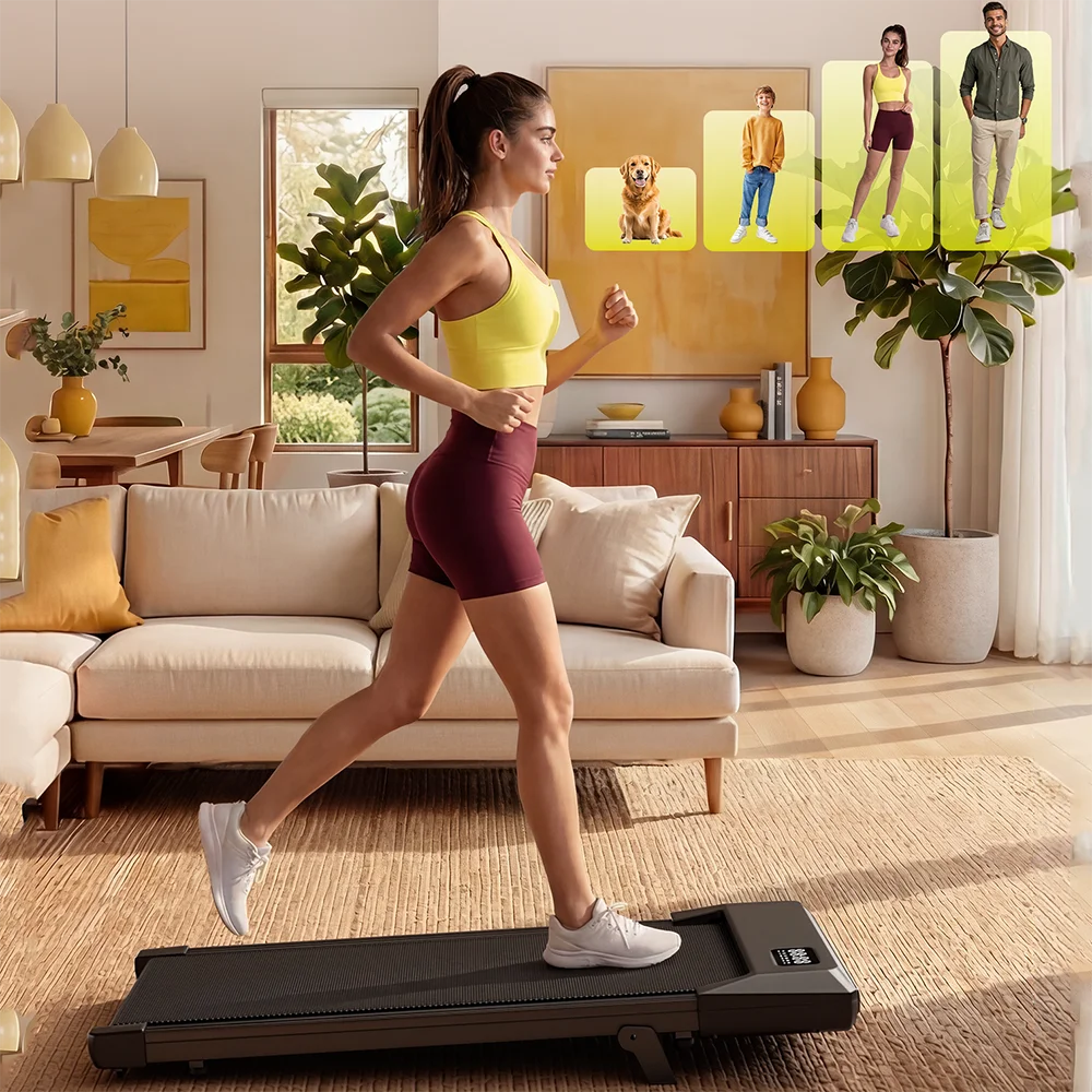 Superun Portable Under Desk Walking Pad Treadmill