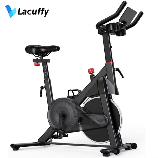 LACUFFY 32-Level Magnetic Resistance Exercise Bike for Home