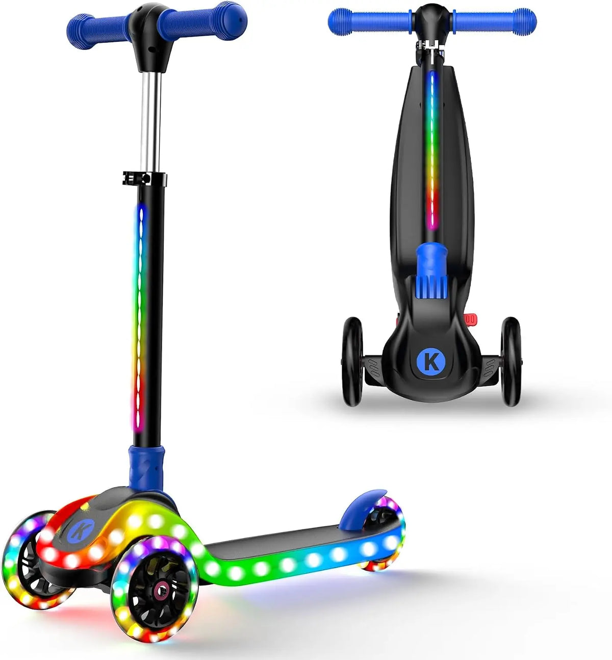 Kids Three Wheel Foldable Scooter With LED Wheels