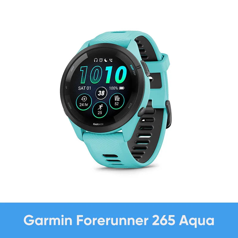 Garmin Forerunner 265 GPS AMOLED Smartwatch With Training Metrics