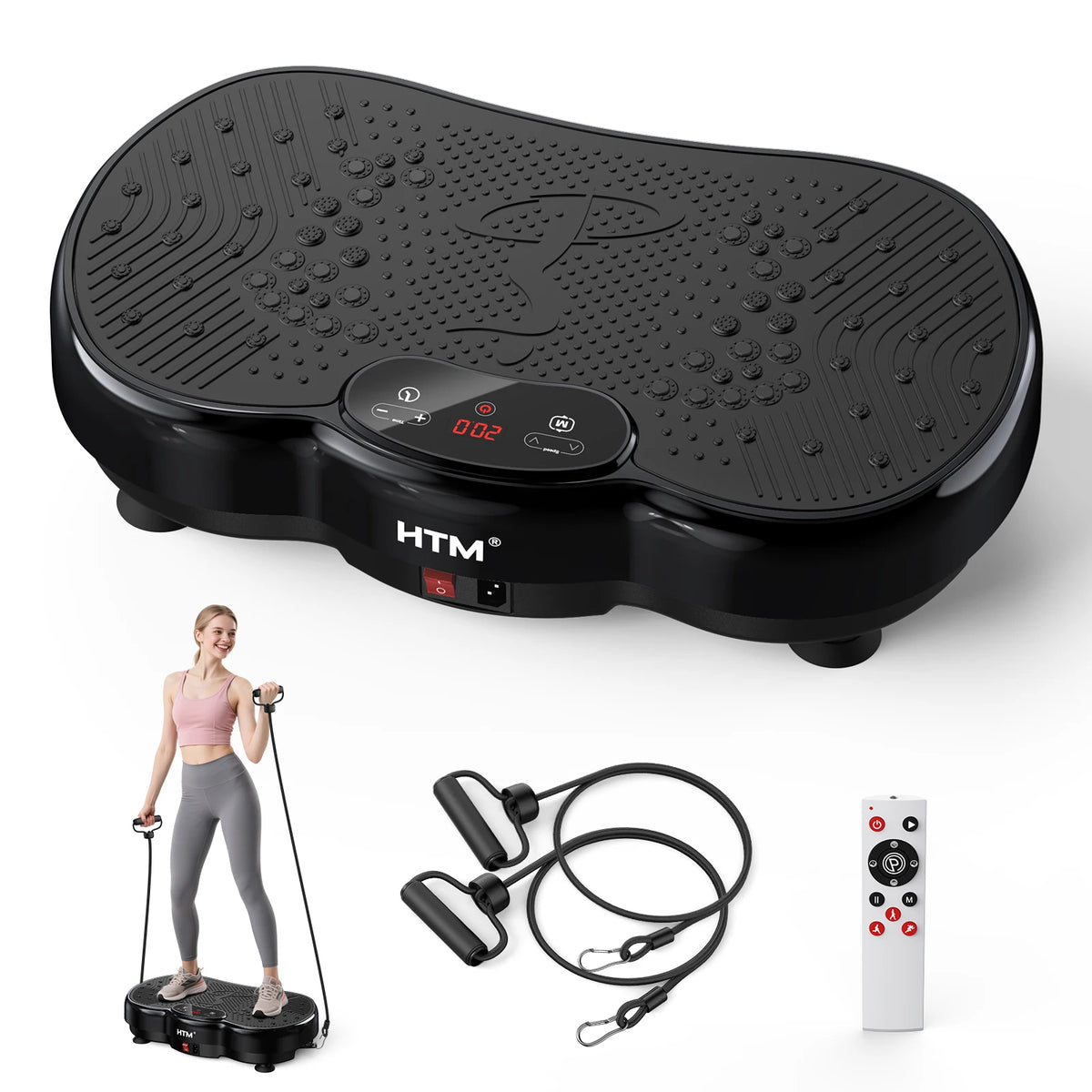 HTM Whole Body Vibration Plate Fitness Exercise Machine
