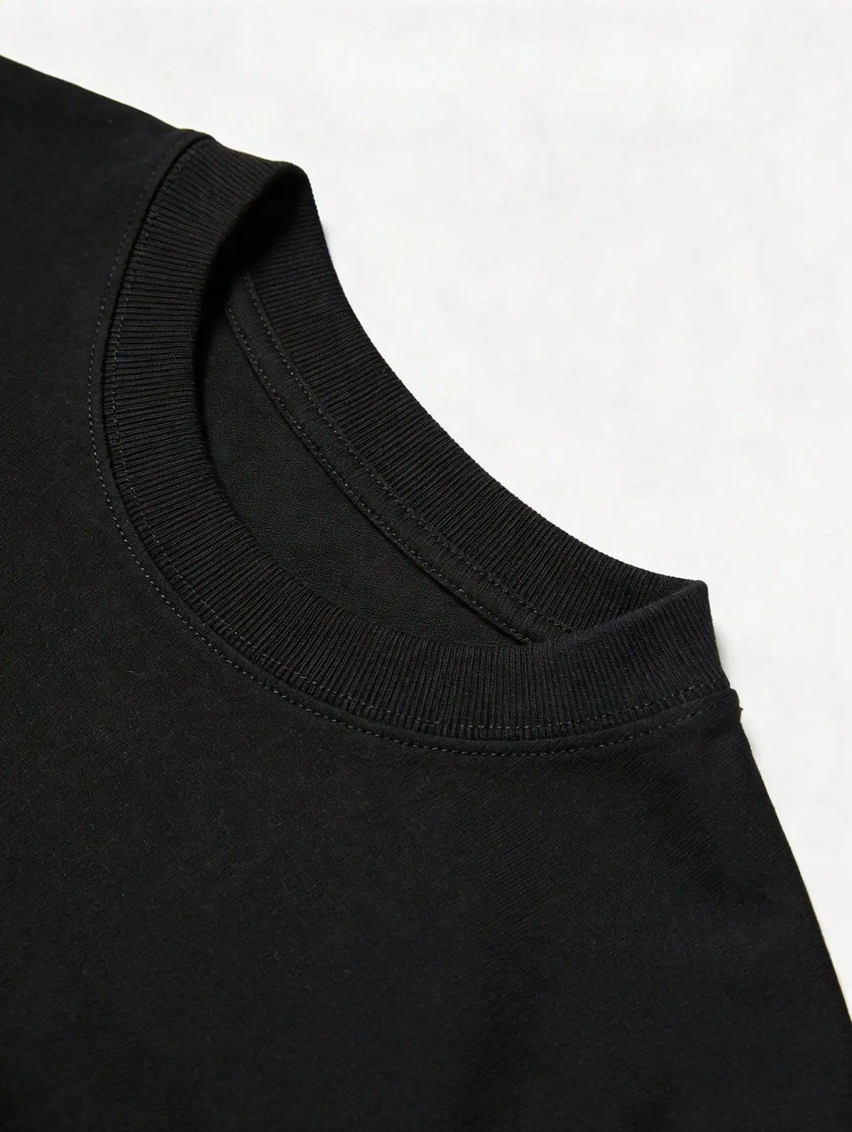 Mens Cross Inscription Print Casual Crew Neck T Shirt