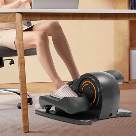 Motorized Under Desk Elliptical Foot Pedal Exerciser for Home Workouts
