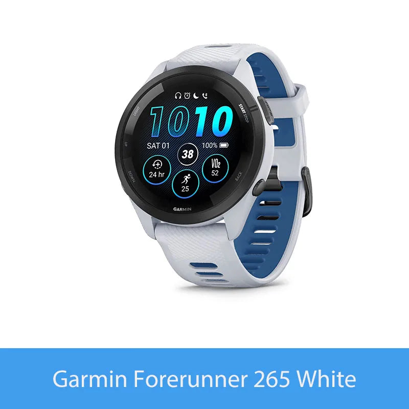 Garmin Forerunner 265 GPS AMOLED Smartwatch With Training Metrics