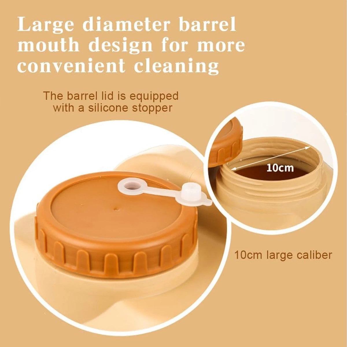 Portable Emergency Water Storage Container With Spigot For Camping