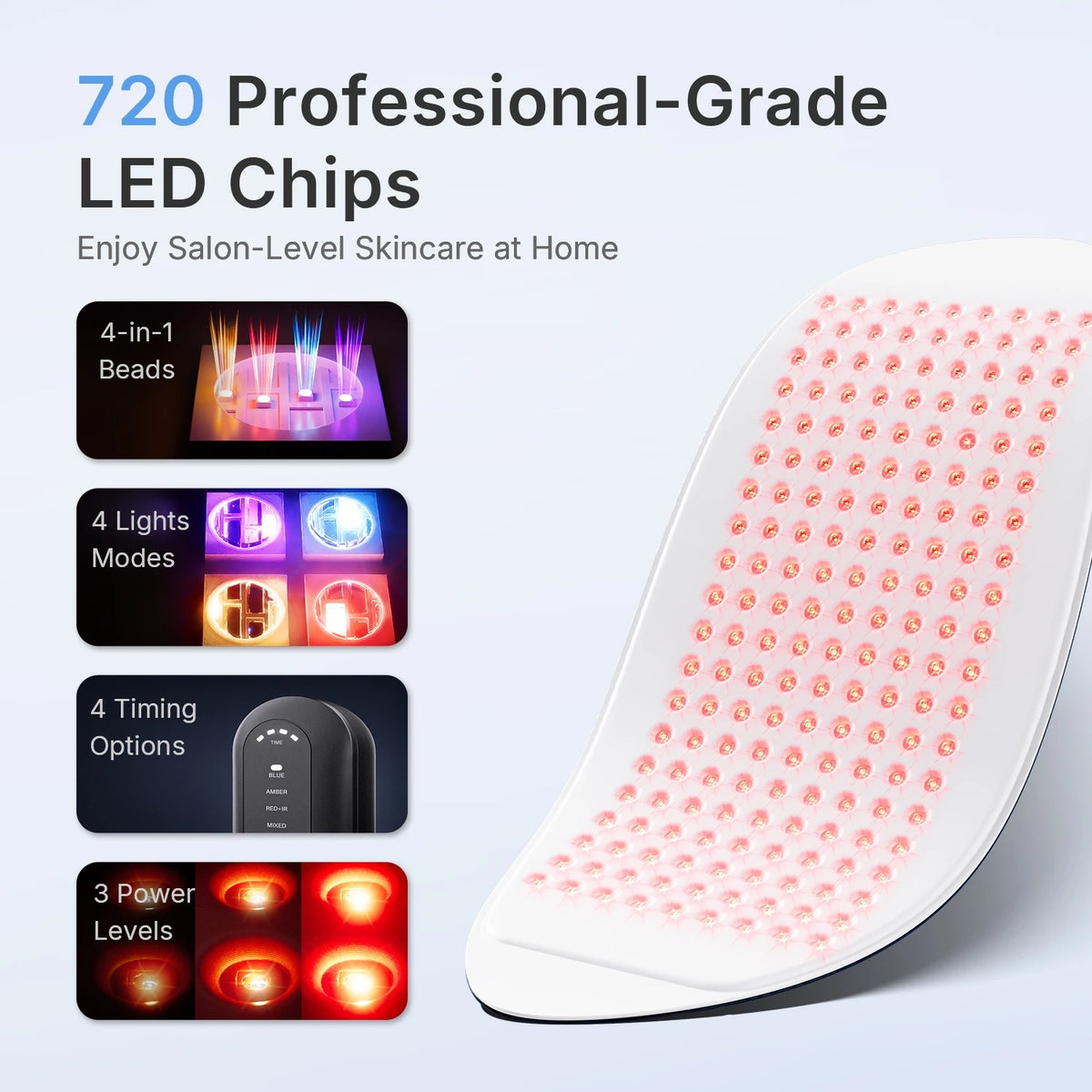 Hello Face Red and Infrared LED Light Therapy Mask
