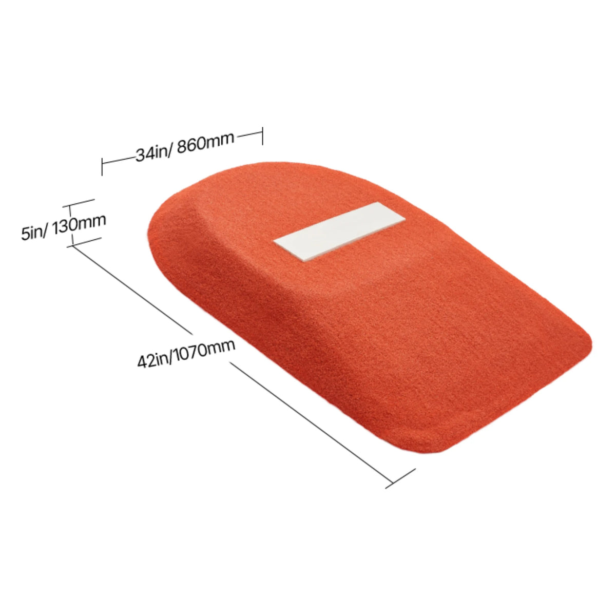 SucceBuy Pitching Mound Baseball Game Mound 42in Pitching Practice Equipment One-Piece Softball Pitching Aids with Antifade Turf