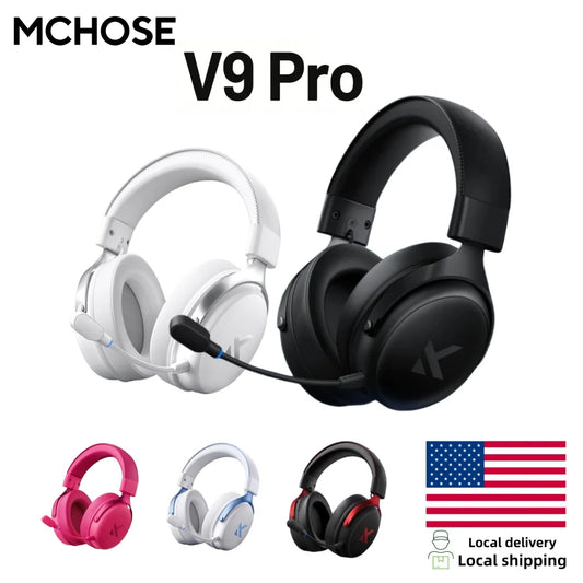 MCHOSE V9 Pro Wireless Gaming Headset With Noise Canceling Microphone