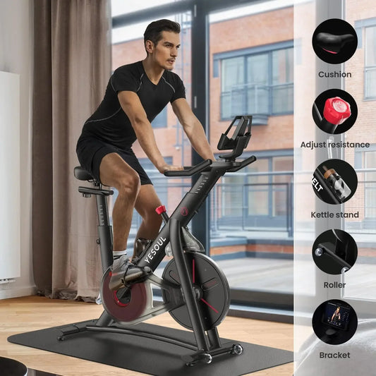Smart Magnetic Resistance Indoor Exercise Bike For Home