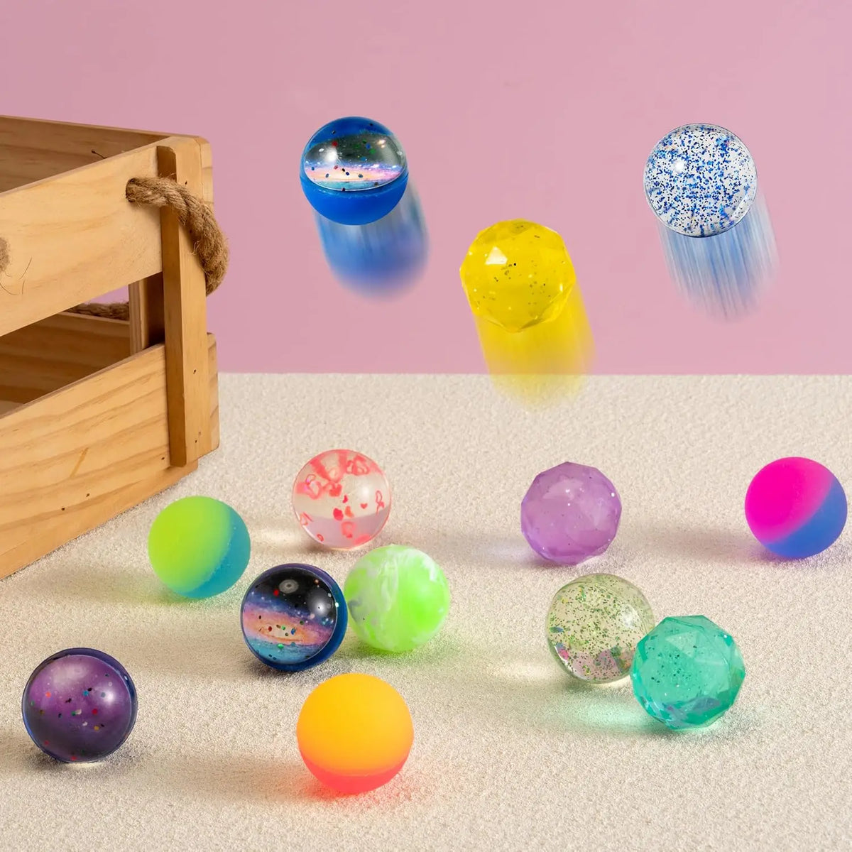 Joyfy Assorted Bouncy Balls for Kids Party Favors