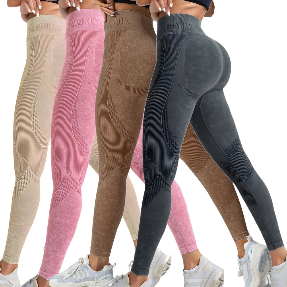 Women's Seamless High Waisted Butt Lifting Yoga Leggings