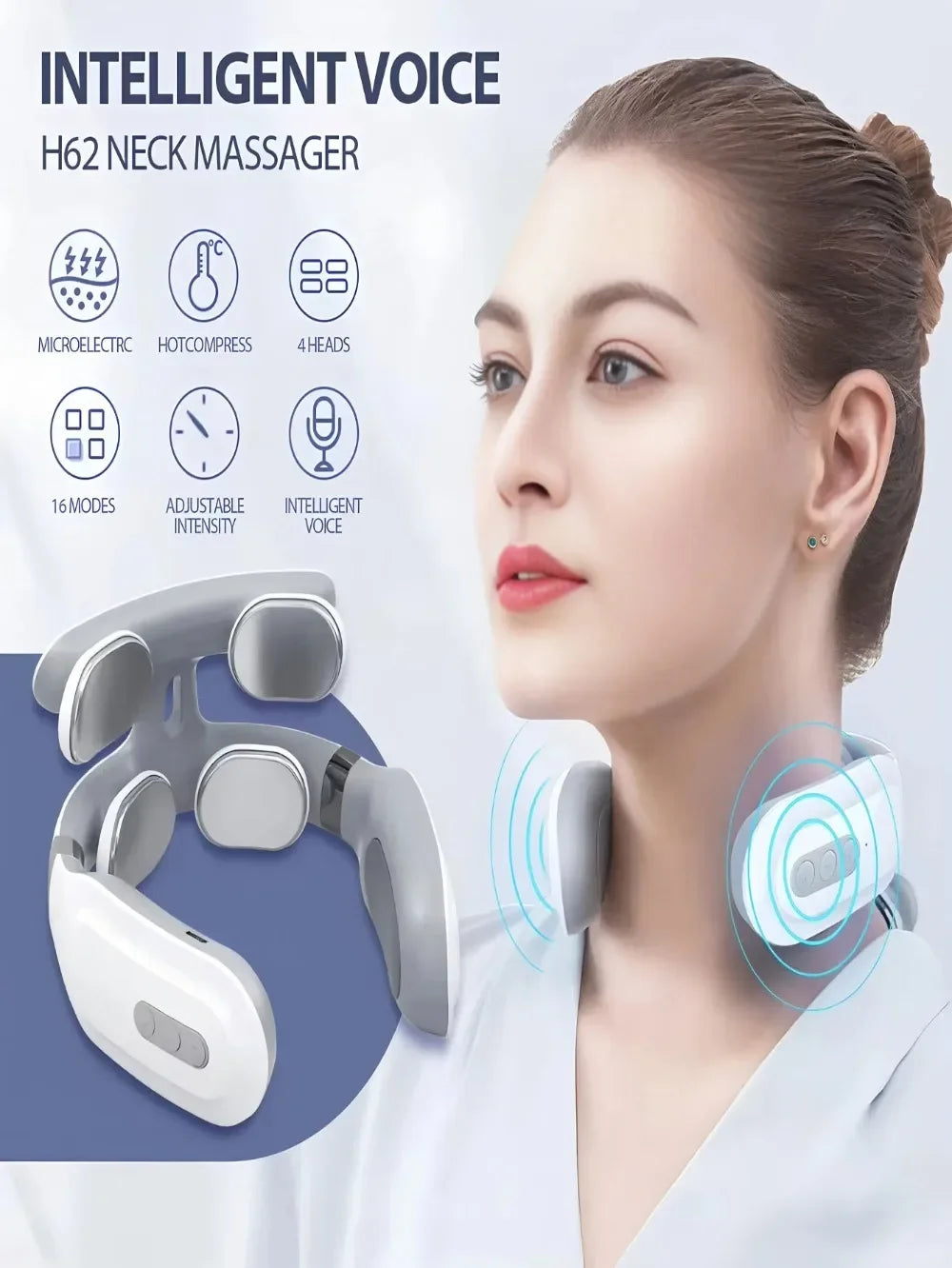 Portable Rechargeable Neck And Shoulder Massager